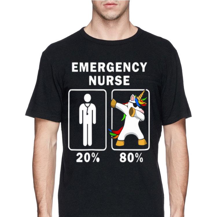 Emergency Nurse Unicorn Dabbing 20% 80% shirt 12 Emergency Nurse Unicorn Dabbing 20% 80% shirt