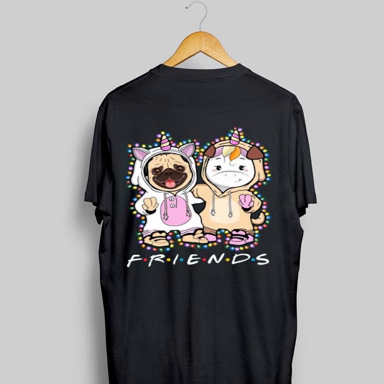 Friends Baby Pug and Unicorn Light Christmas shirt 8