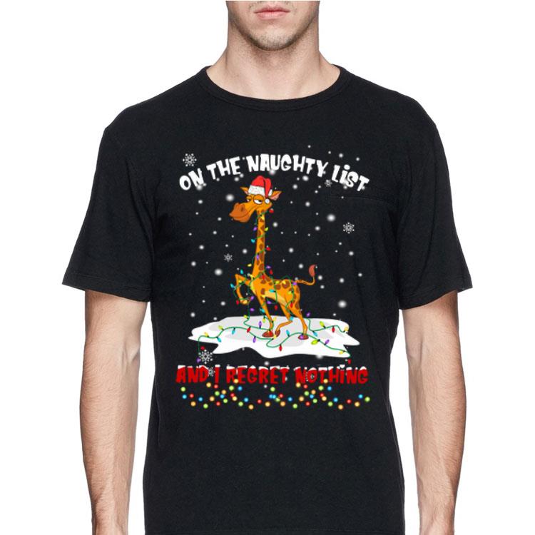 Giraffe On The Naughty List And I Regret Nothing shirt 12 Giraffe On The Naughty List And I Regret Nothing shirt