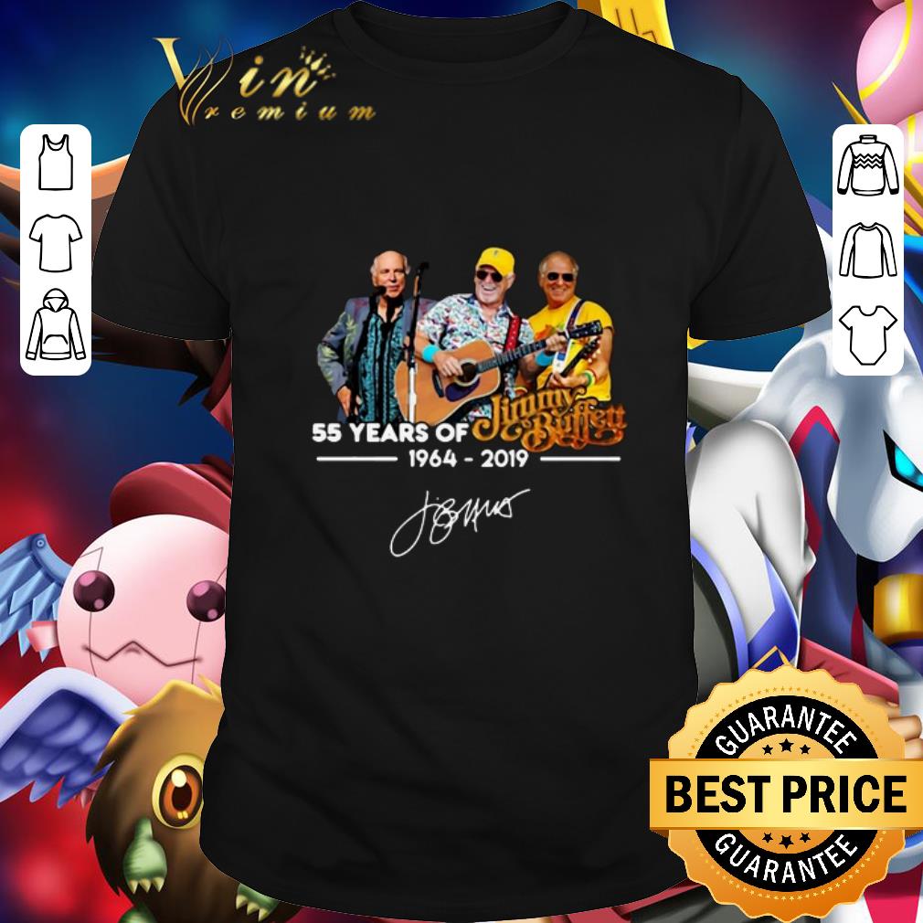 Hot 55 Years of Jimmy Buffett 1964 2019 Signature shirt 8