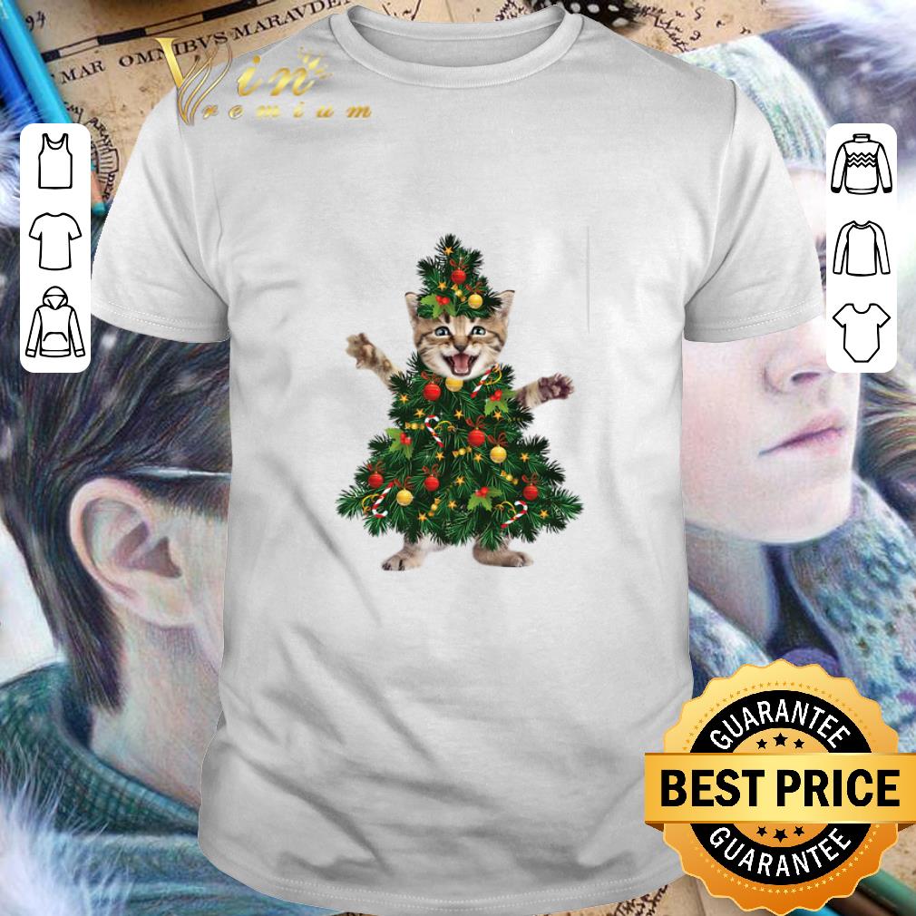 Hot Cat pine Christmas tree shirt 6