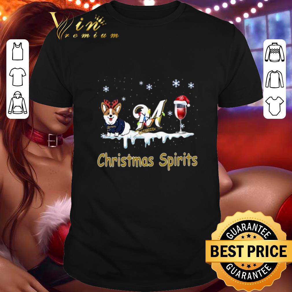 Hot Corgi Milwaukee Brewers Christmas Spirit shirt 6