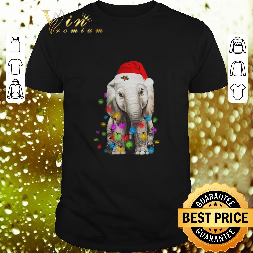 Hot Elephant String Light Christmas shirt 6