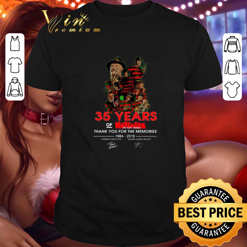 Hot Freddy Krueger 35 years of nightmare on elm street 1984-2019 shirt 7