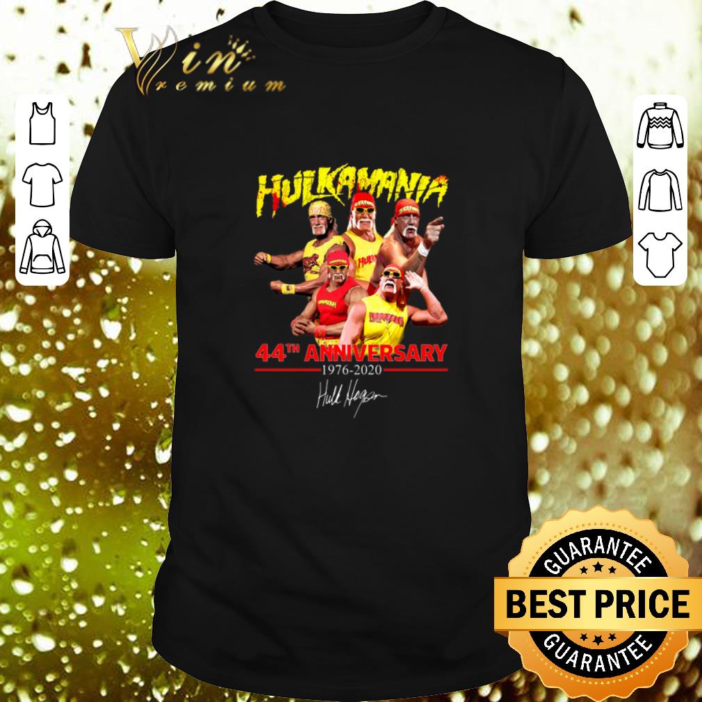 Hot Hulk Hogan Hulkamania 44th Anniversary 1976-2020 Signature shirt 6