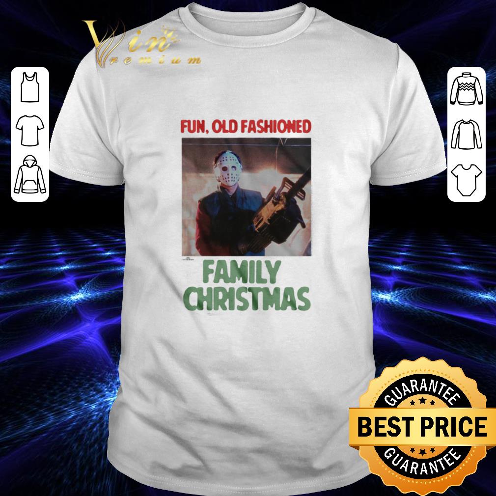 Hot Jason Voorhees fun old fashioned family Christmas shirt 7