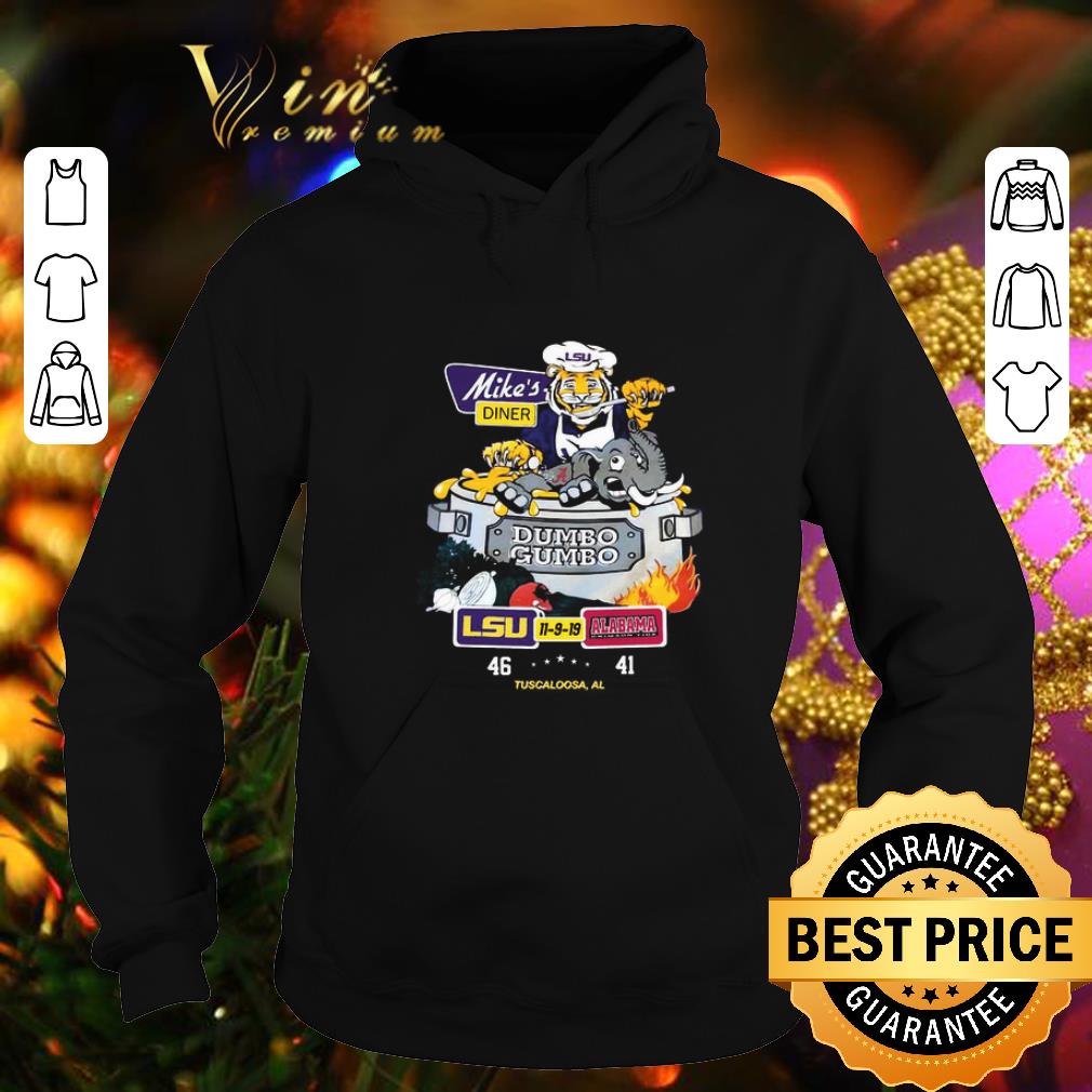 Hot LSU Tigers Mike's diner Dumbo Gumbo LSU Alabama Crimson Tide shirt 10 Hot LSU Tigers Mike's diner Dumbo Gumbo LSU Alabama Crimson Tide shirt