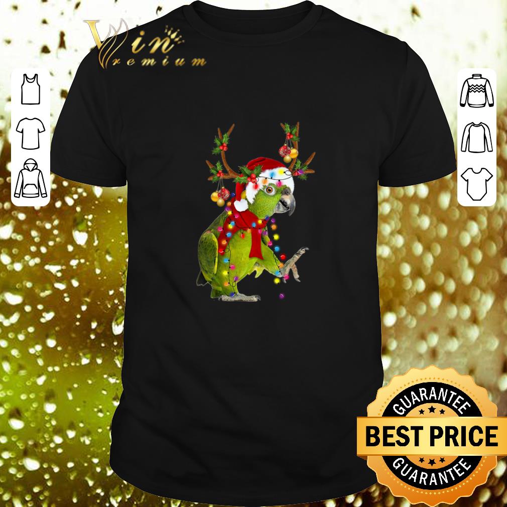 Hot Parrot reindeer Christmas light shirt 6