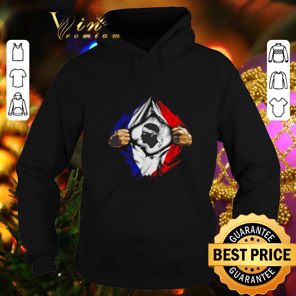 Hot SC Bastia Flag of France inside me shirt