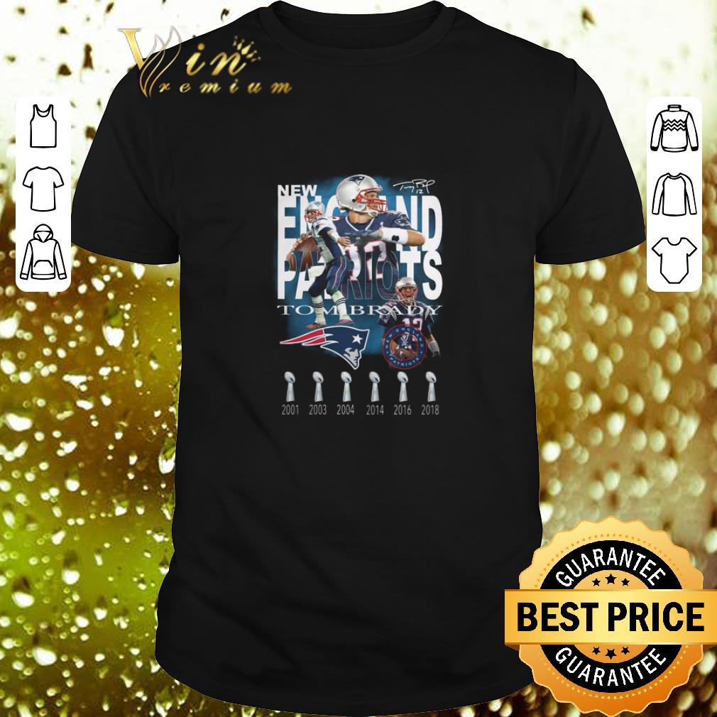 Hot Tom Brady New England Patriots 6 cups signature shirt 7