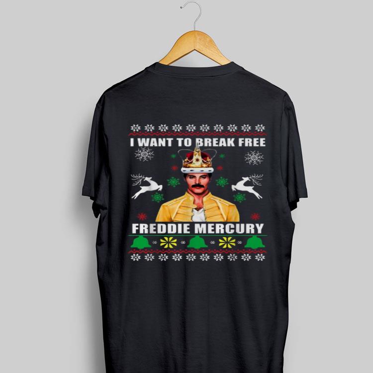 I want to break free Freddie Mercury ugly Christmas shirt 9