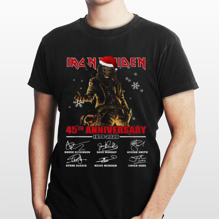 Iron Maiden Santa 45th anniversary 1975 2020 signatures sweater 2 Iron Maiden Santa 45th anniversary 1975 2020 signatures sweater 2