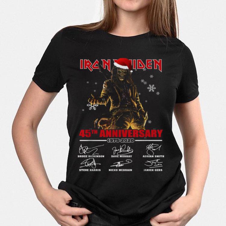 Iron Maiden Santa 45th anniversary 1975 2020 signatures sweater 3 Iron Maiden Santa 45th anniversary 1975 2020 signatures sweater 3