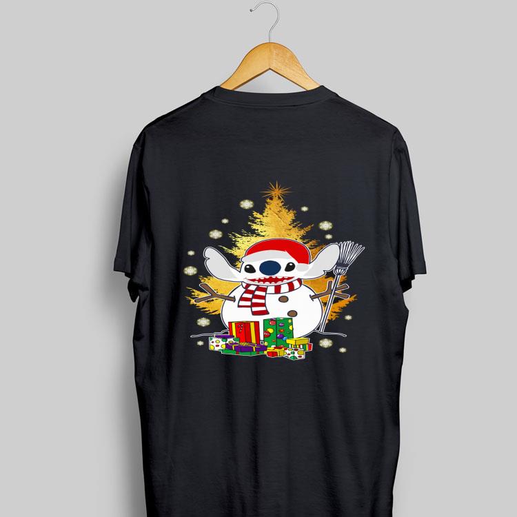 Make Snowman Christmas Tree Santa Stitch shirt 8