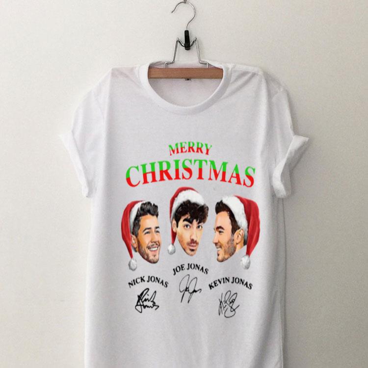 Merry Christmas Nick Jonas Joe Jonas Kenvin Jonas Signatures shirt 8