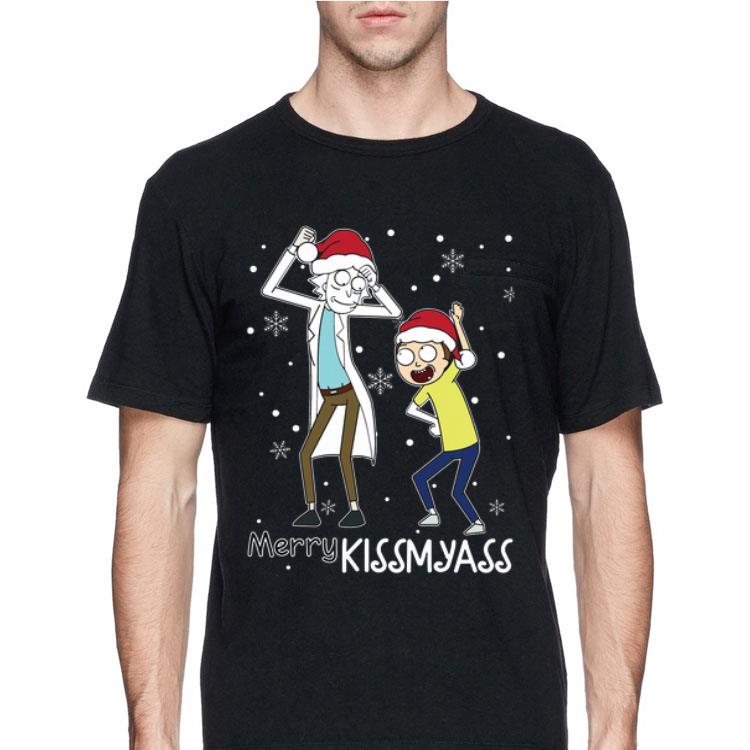 Merry kissmyass Santa Rick and Morty shirt 12 Merry kissmyass Santa Rick and Morty shirt