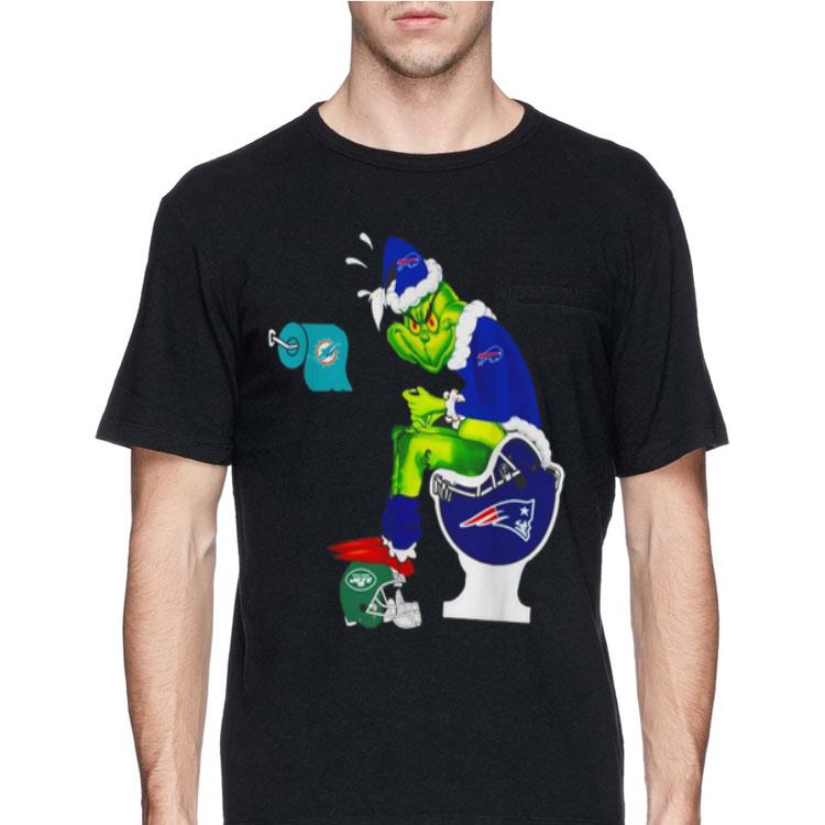 New England Patriots Grinch toilet Miami Dolphins New York Jets Christmas shirt 12 New England Patriots Grinch toilet Miami Dolphins New York Jets Christmas shirt