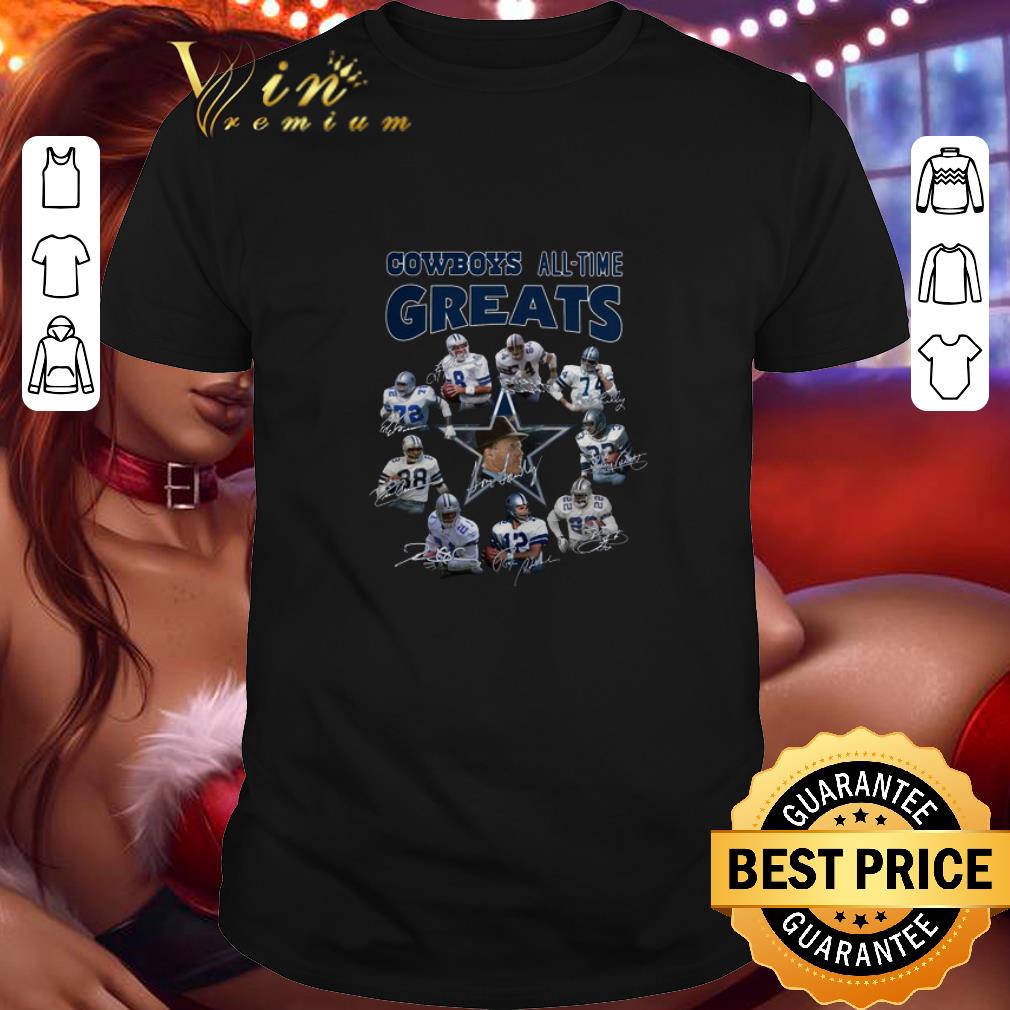 Original Dallas Cowboys all-time greats signatures shirt 6