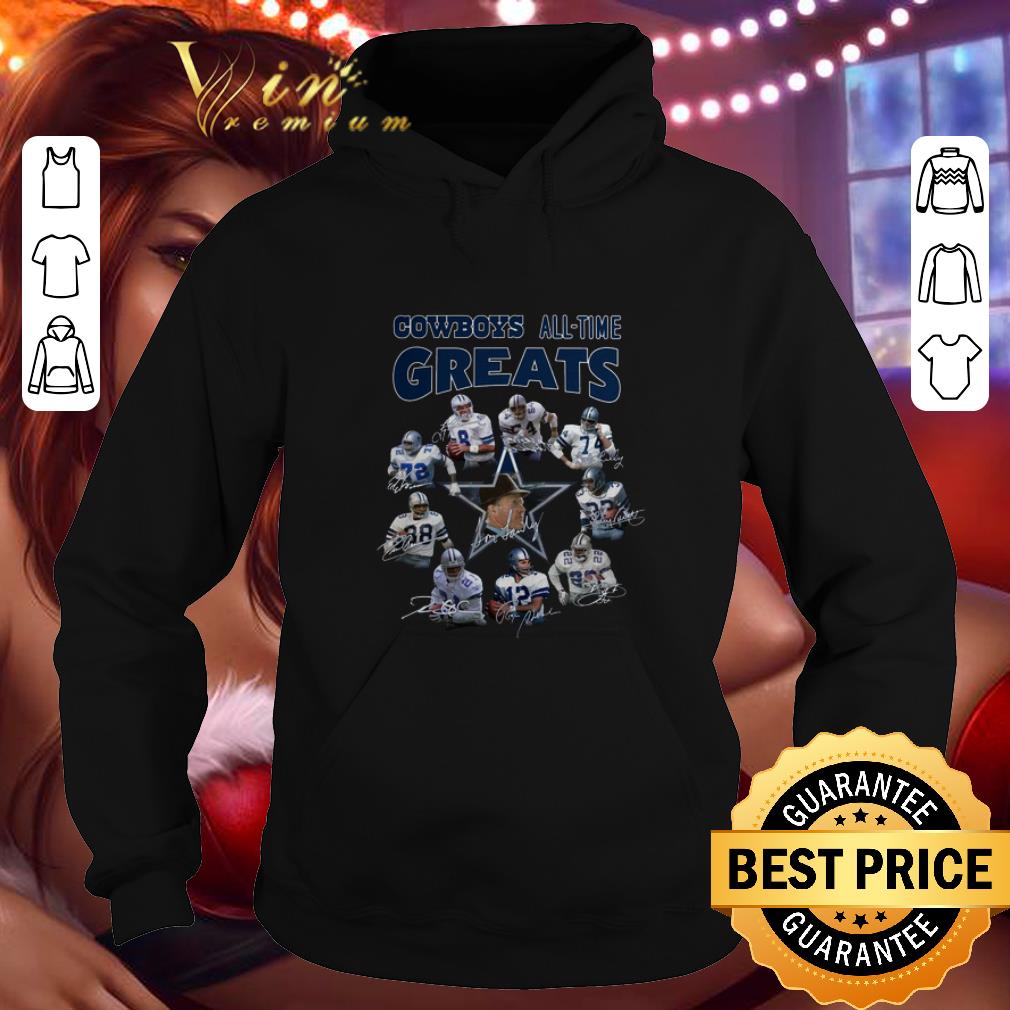 Original Dallas Cowboys all-time greats signatures shirt