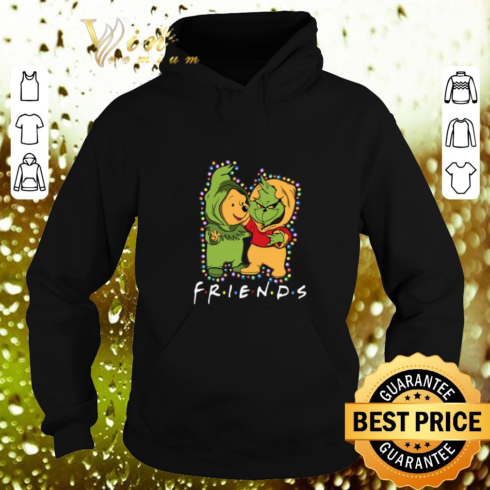 Original Friends Grinch and Pooh Christmas light shirt