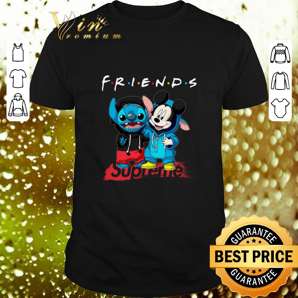 Original Friends Stitch and Mickey Supreme shirt 7