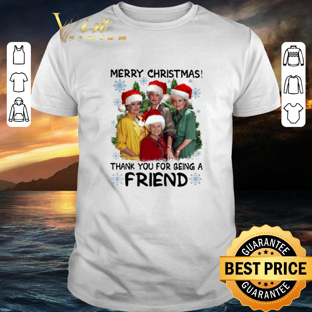 Original Golden girl Merry Christmas thank you for being a friend shirt 8