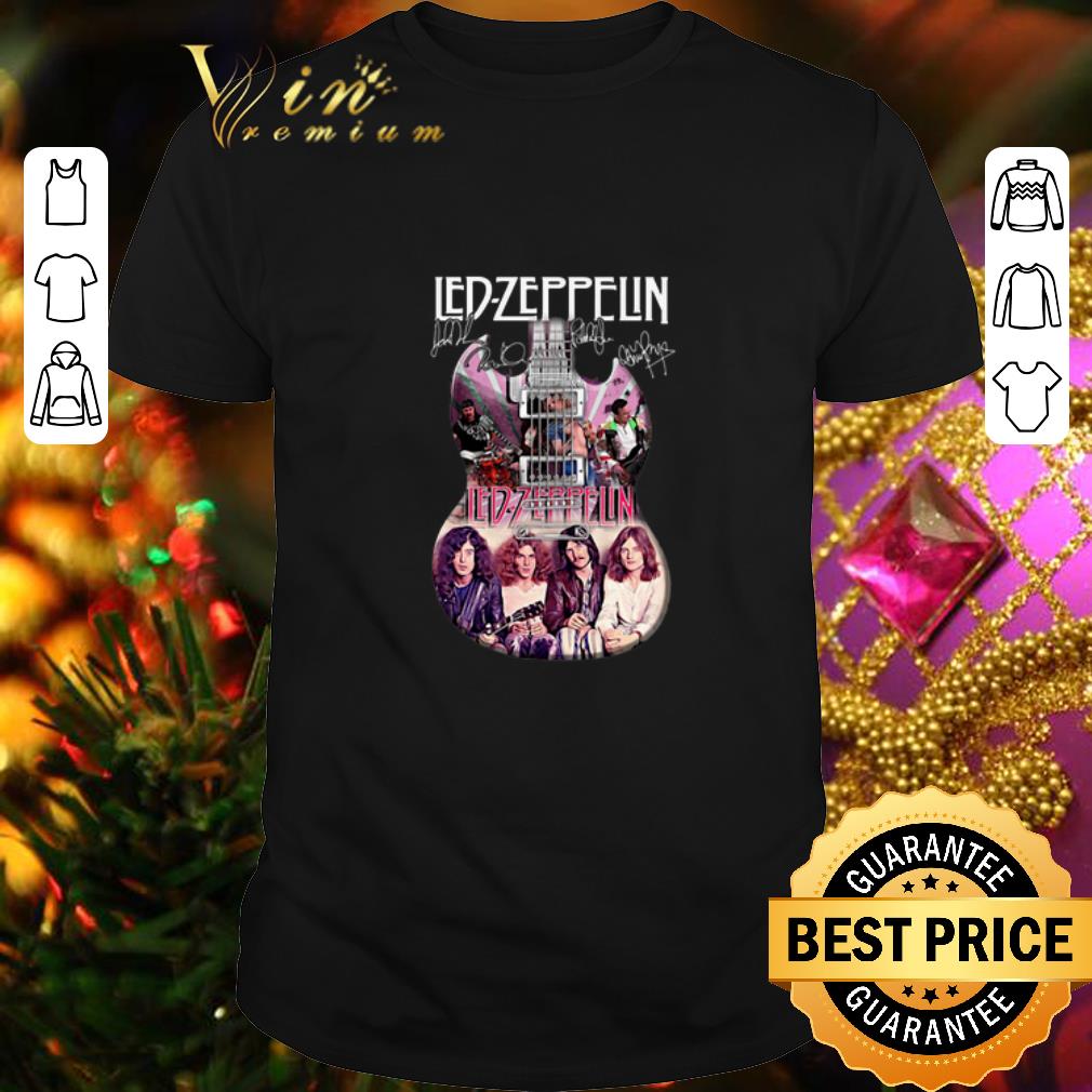 Original Led Zeppelin Guitarist Signatures shirt 6
