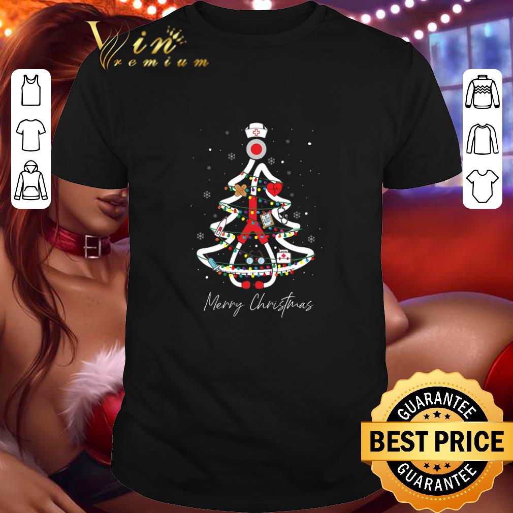 Original Nurse Merry Christmas Tree shirt 7