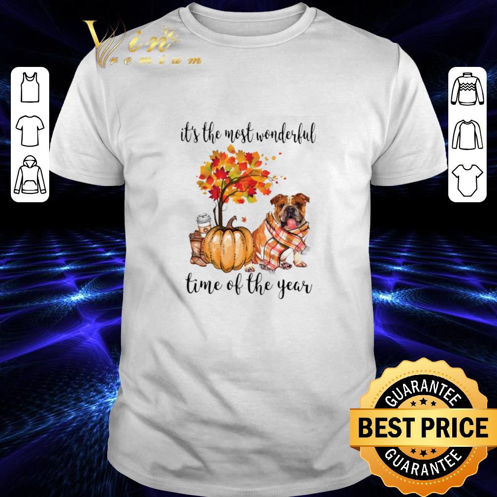 Original Pumpkin & Bulldog it's the most wonderful time of the year shirt 7