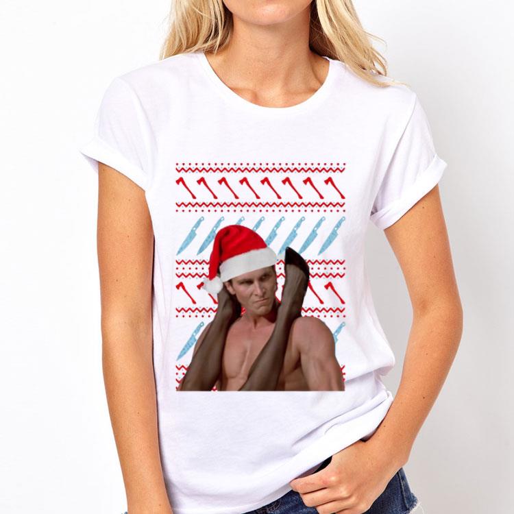 Patrick Bateman American Psycho ugly Christmas sweater 12 Patrick Bateman American Psycho ugly Christmas sweater
