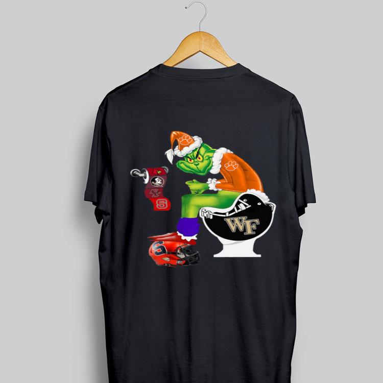 Santa Grinch Clemson Tigers and Wake Forest Demon Deacons Toilet sweater 9