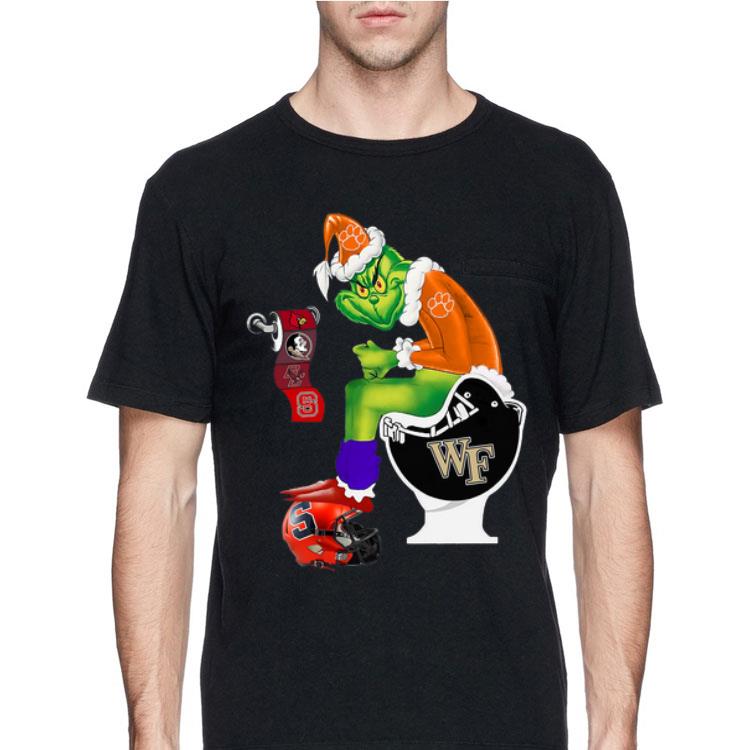 Santa Grinch Clemson Tigers and Wake Forest Demon Deacons Toilet sweater 12 Santa Grinch Clemson Tigers and Wake Forest Demon Deacons Toilet sweater