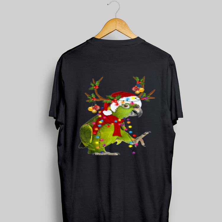 Santa Parrot Reindeer christmas light sweater 8