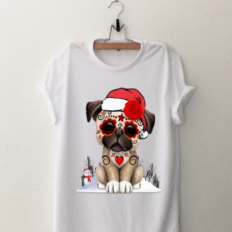 Santa Pug Snow Christmas shirt 8