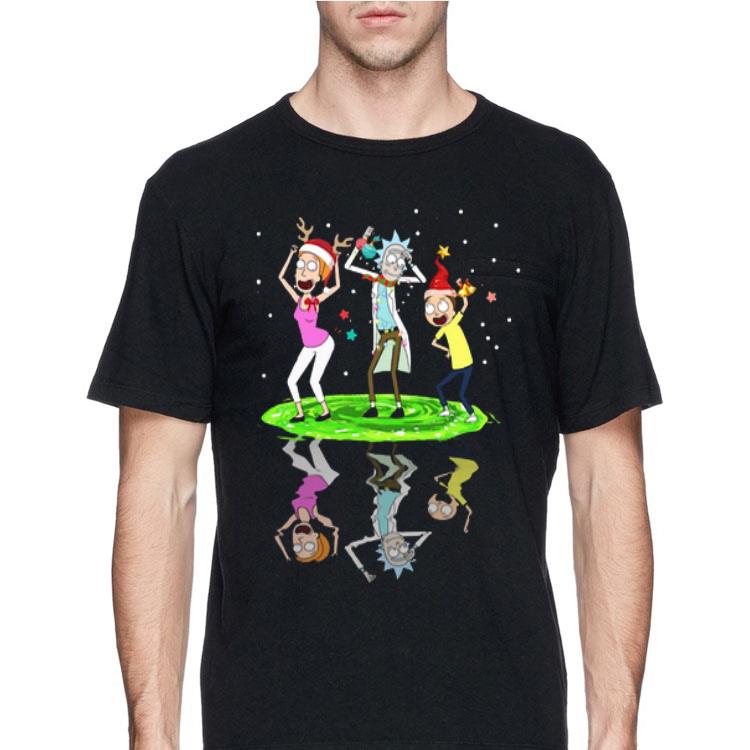 Santa Rick Sanchez Morty Smith Summer Smith Dancing Water Reflection shirt 12 Santa Rick Sanchez Morty Smith Summer Smith Dancing Water Reflection shirt