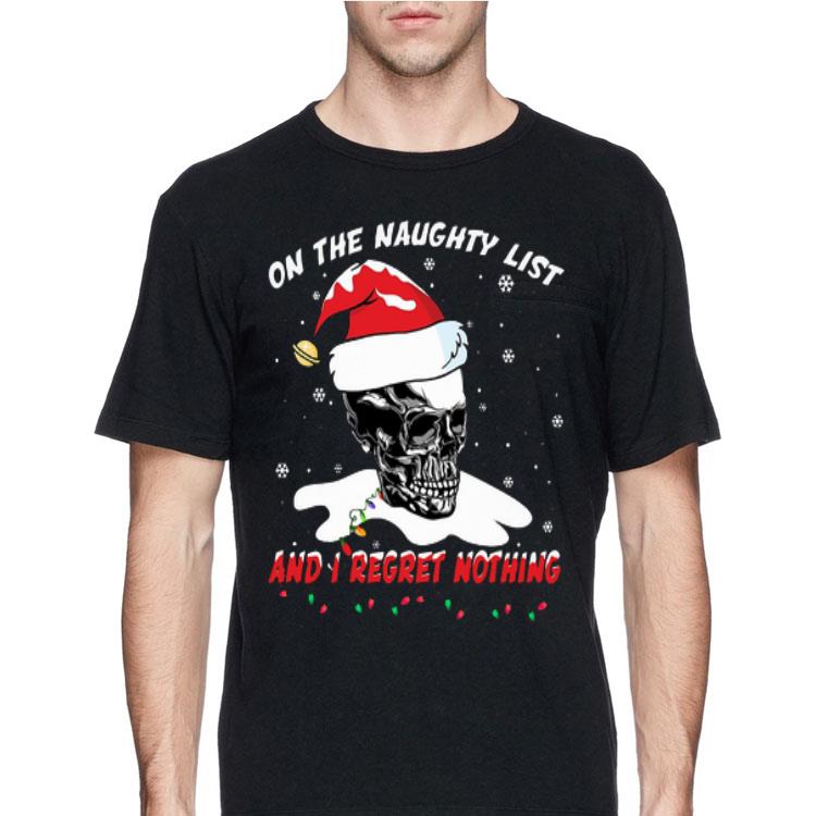 Santa Skull Sugar on the naughty list and I regret nothing sweater 12 Santa Skull Sugar on the naughty list and I regret nothing sweater