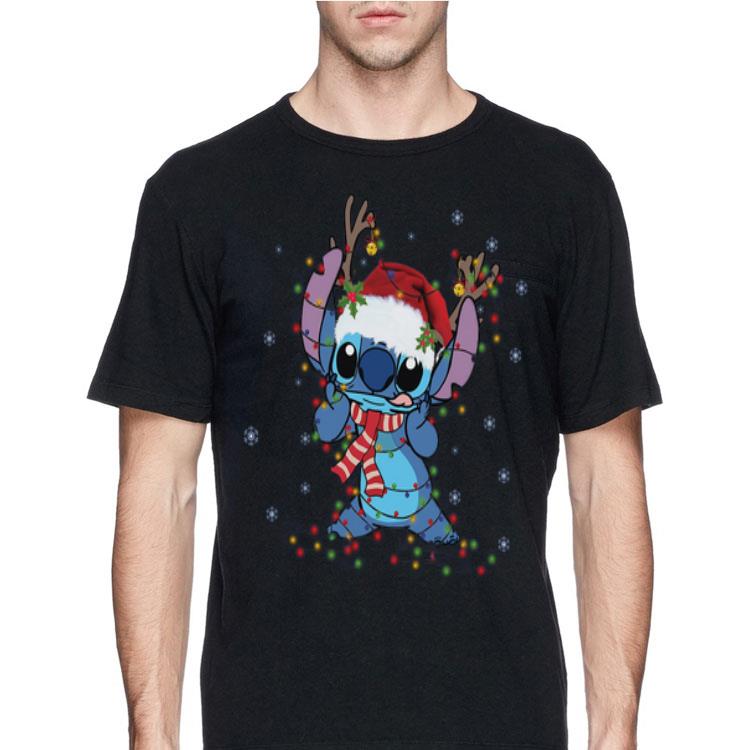 Santa Stitch Reindeer Light Christmas sweater 12 Santa Stitch Reindeer Light Christmas sweater