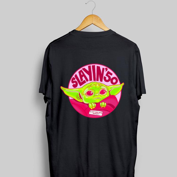 Saying’ do not feed after midnight Baby Yoda sweater 8