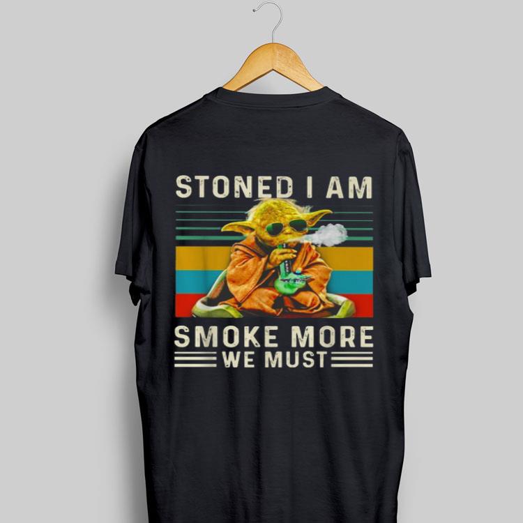 Star Wars Yoda stoned i am smoke more we must vintage sweater 8