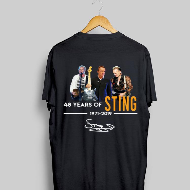 Sting 48 years of 1971 2019 signature shirt 9