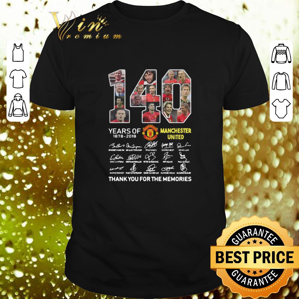 Top 140 Years of Manchester United 1878-2018 signatures shirt 7