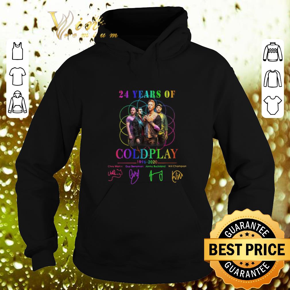 Top 24 years of Coldplay 1996-2020 signatures shirt 10 Top 24 years of Coldplay 1996-2020 signatures shirt