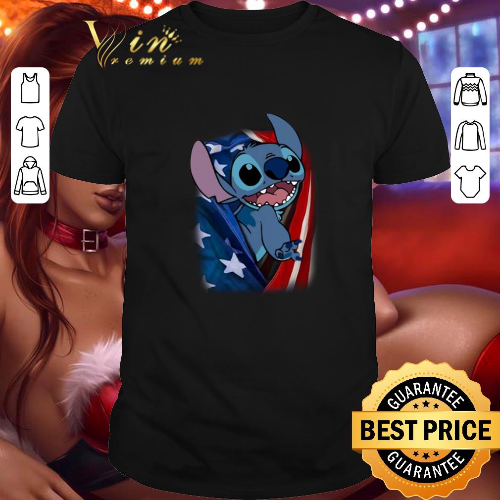 Top 4th july independence day Stitch American flag shirt 6