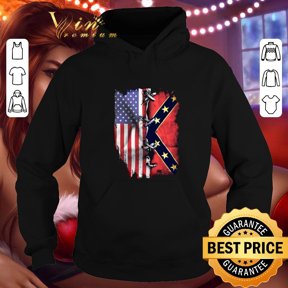 Top America flag Confederate battle flag shirt