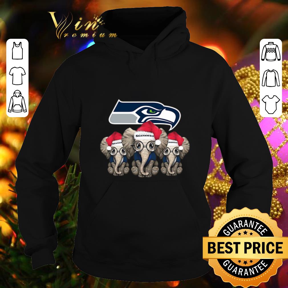 Top Seattle Seahawks Elephant Christmas shirt