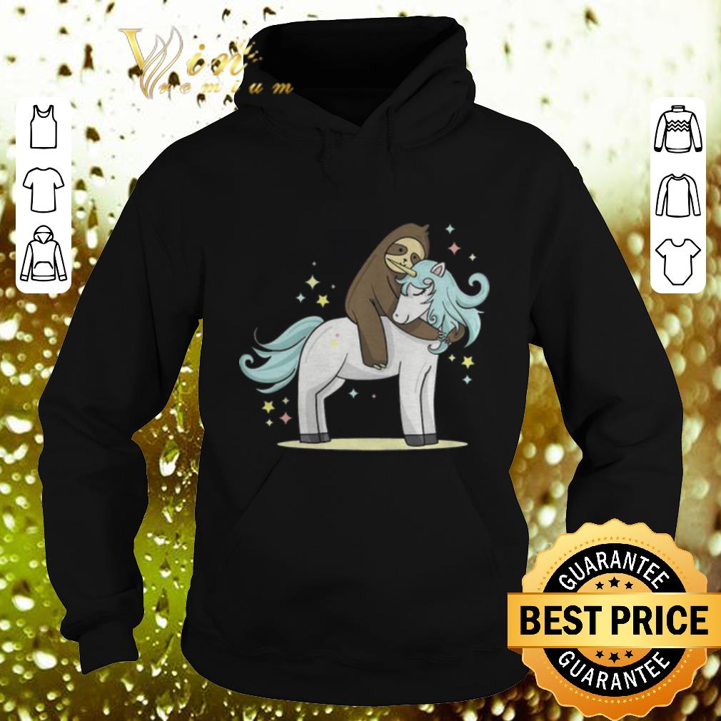 Top Sloth riding unicorn shirt