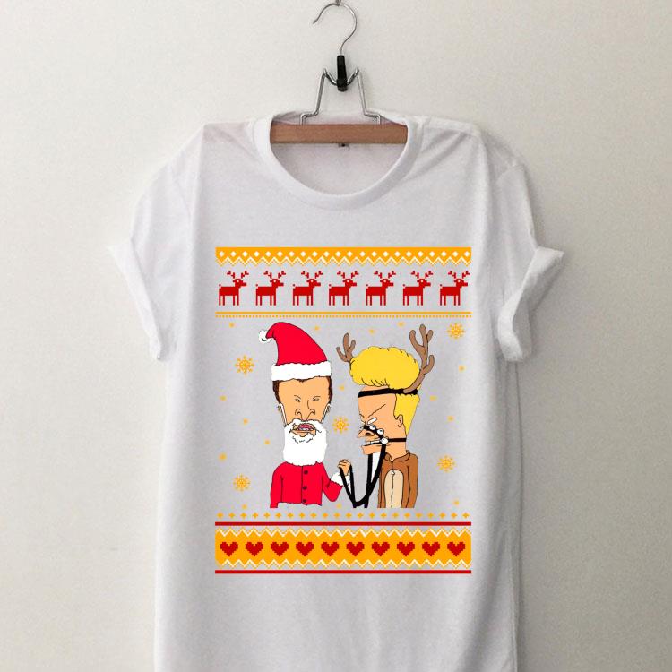 Ugly Christmas Beavis And Butthead shirt 9