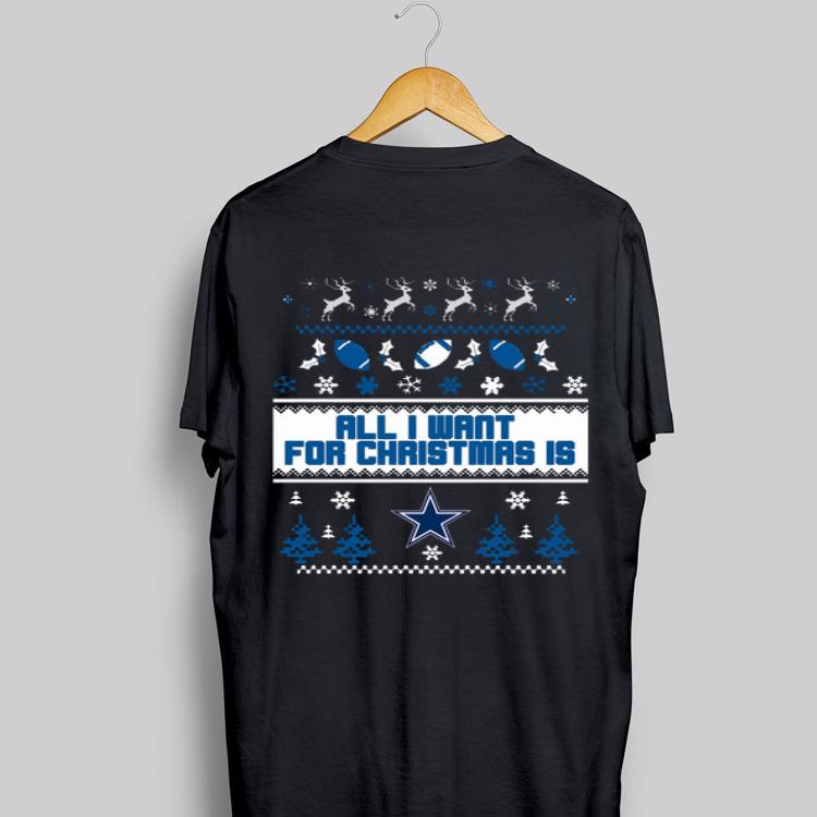 Ugly christmas All I want for christmas is Dallas Cowboys sweater 8