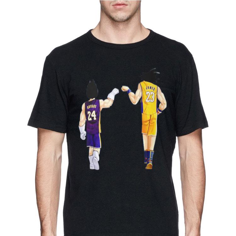 Vegeta Kobe Bryant and Goku Lebron James shirt 12 Vegeta Kobe Bryant and Goku Lebron James shirt