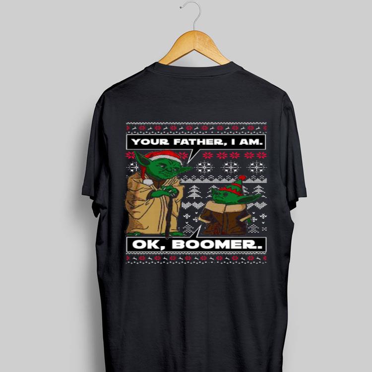 Your Father I Am Ok Boomer Baby Yoda Ugly Christmas sweater 8